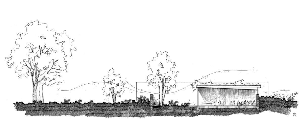 Bedaux de brouwer afscheidshof luwendal rijsbergen 280 doorsnede kleine aula