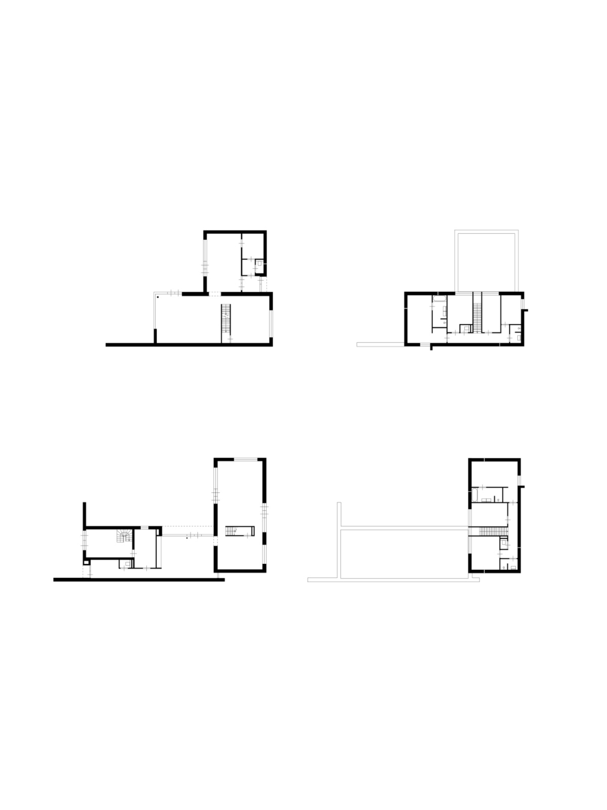Bedaux de brouwer ravel breda verticaal plattegronden villas 2