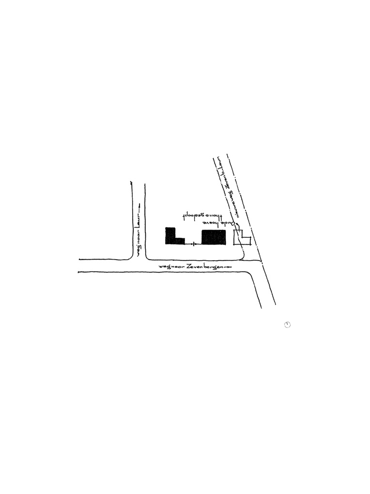 Bedaux de brouwer 0059 woonhuis aarden hazeldonk situatietekening