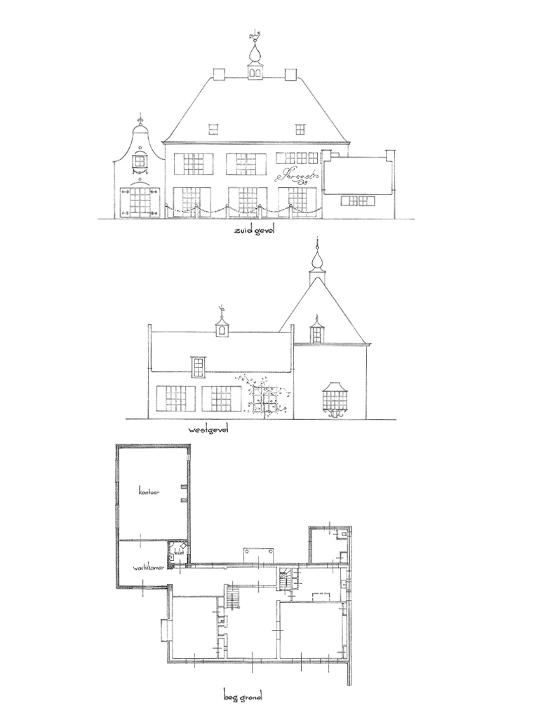 Bedaux de brouwer 0092 woonhuizen aijer oisterwijk plattegrond