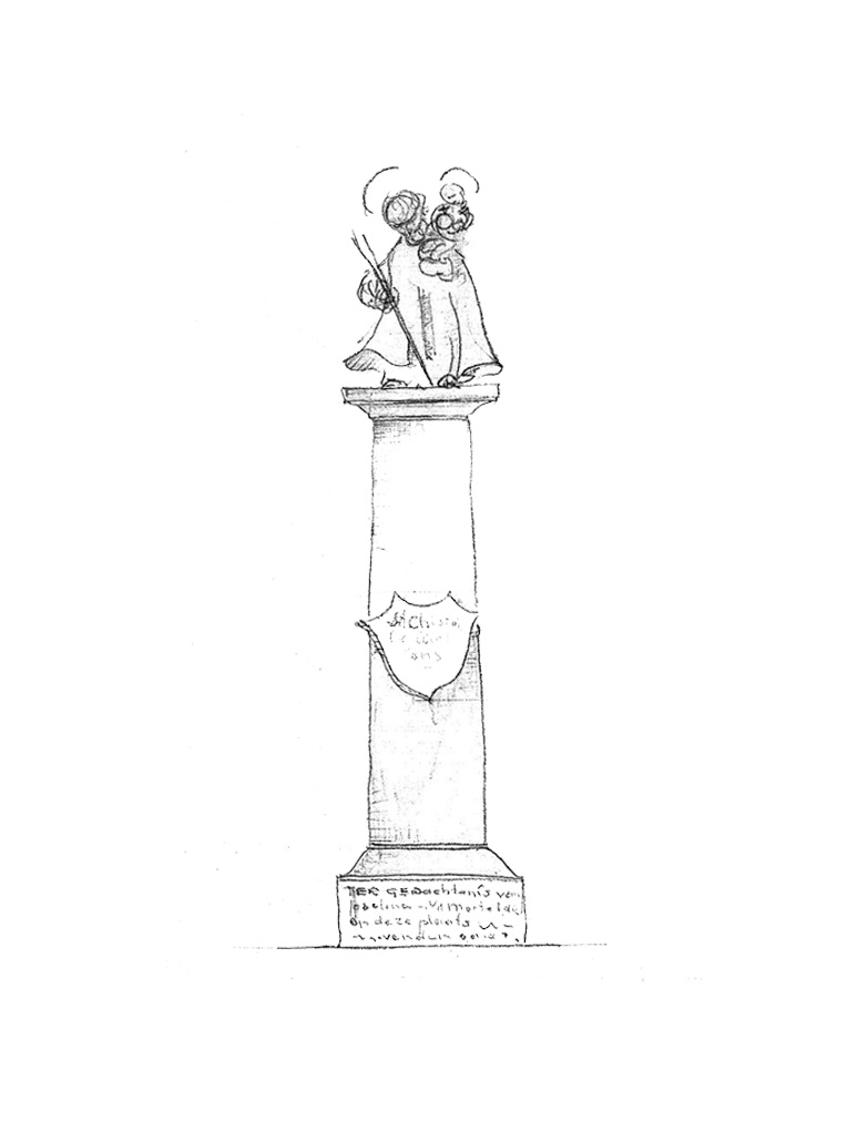 Bedaux de brouwer 0176 gedenktekens tekening