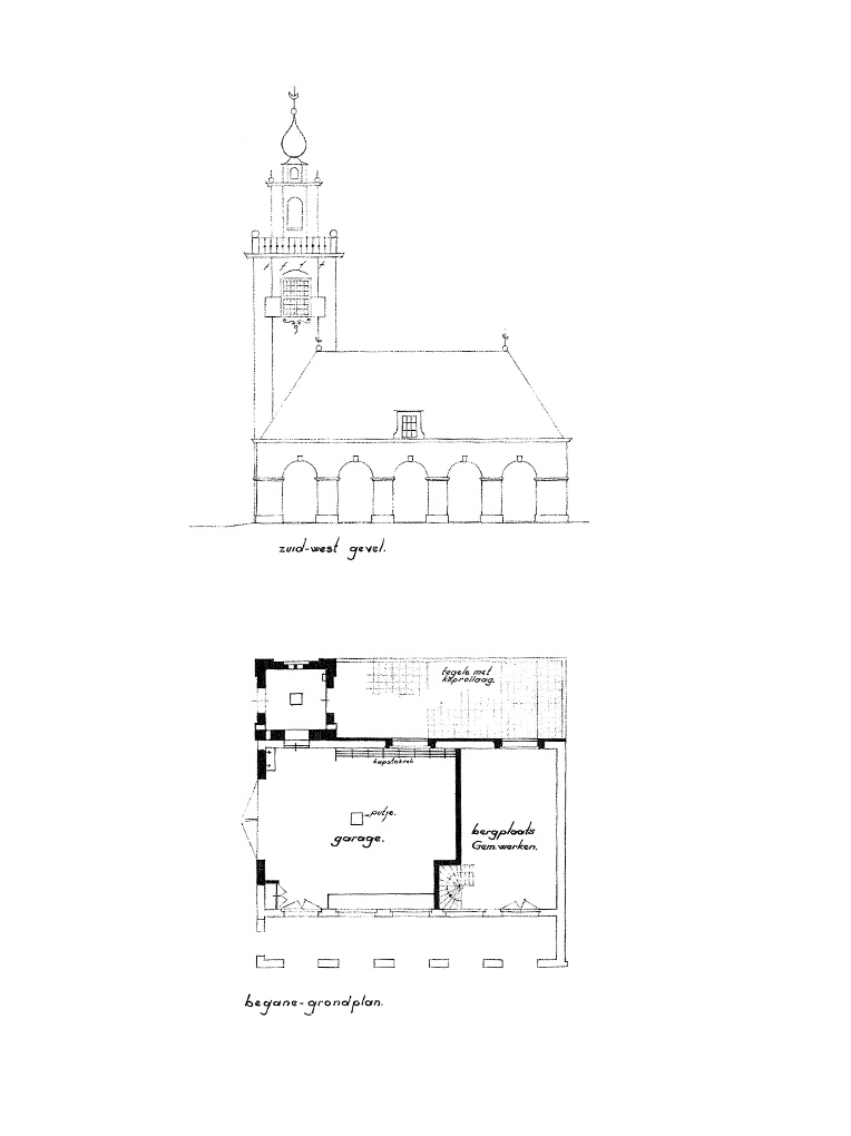 Bedaux de brouwer 0243 brandwacht sluis gevel plattegrond