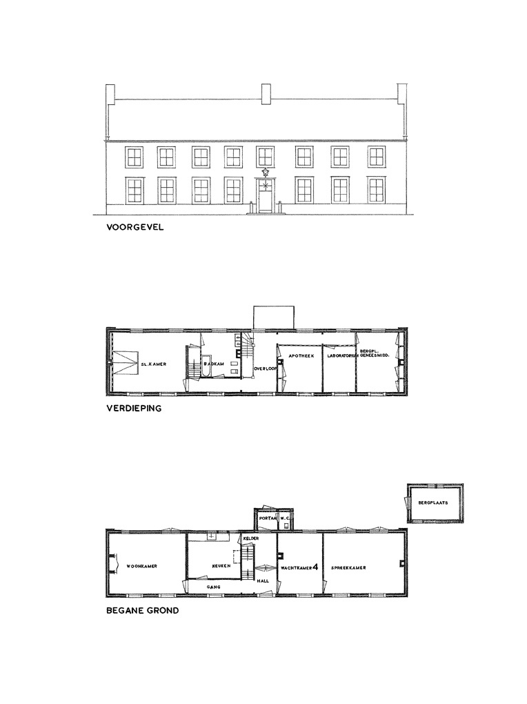 Bedaux de brouwer 0253 woonhuis dr staal sluis plattegronden