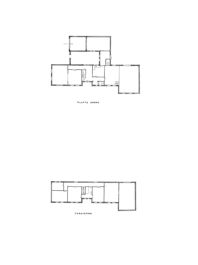 Bedaux de brouwer 0300 woonhuis van hoek goirle plattegronden