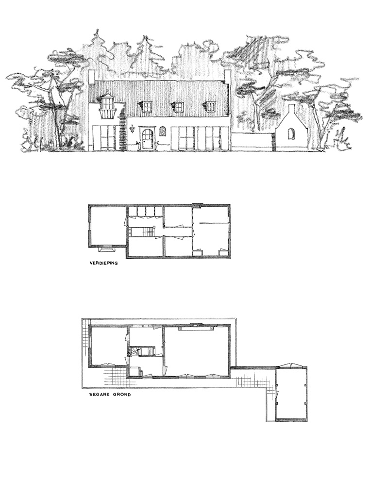 Bedaux de brouwer 0340 woonhuis bedaux shuerman bergen op zoom plattegrond