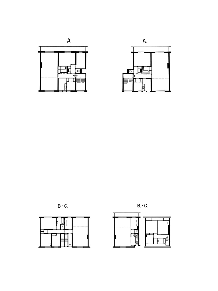 Bedaux de brouwer 0396 wonignbouw pettelaar den bosch plattegronden