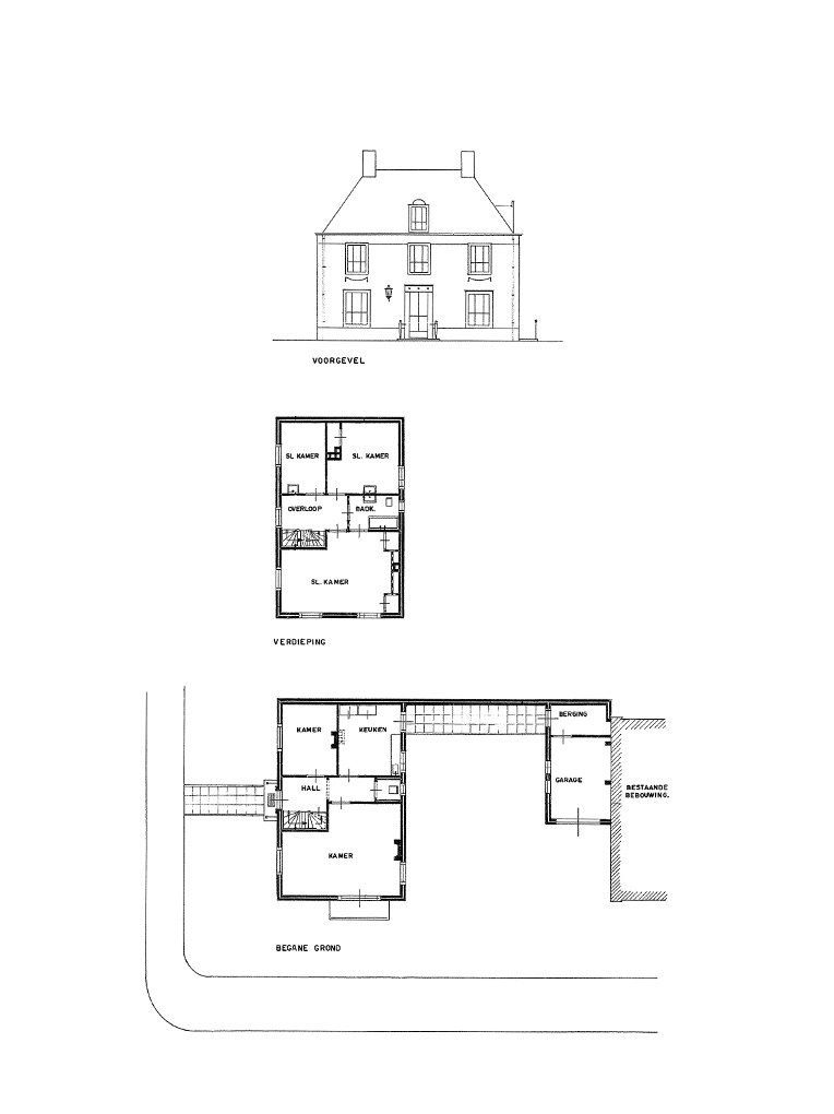 Bedaux de brouwer 0415 woonhuis van der linden den bosch plattegrond
