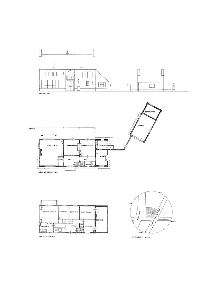 Bedaux de brouwer 0420 woonhuis met praktijk dunselman helmond plattegrond