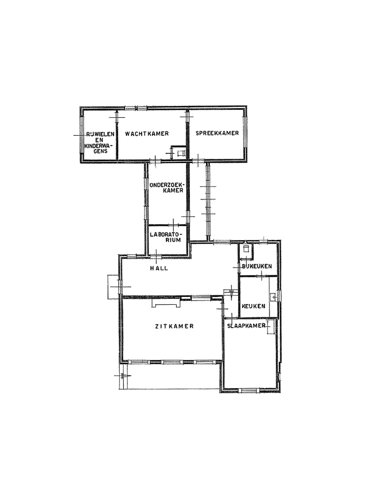Bedaux de brouwer 0456 woonhuis van hilten breda plattegrond