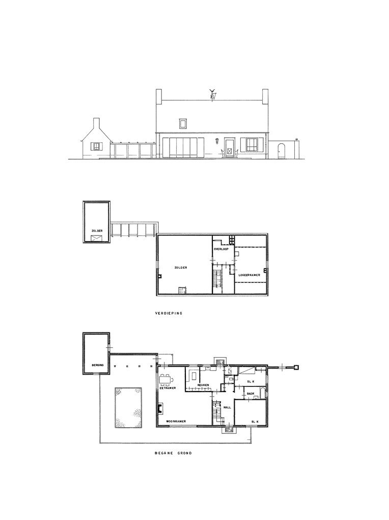 Bedaux de brouwer 0471 woonhuis stakenburg oisterwijk plattegrond