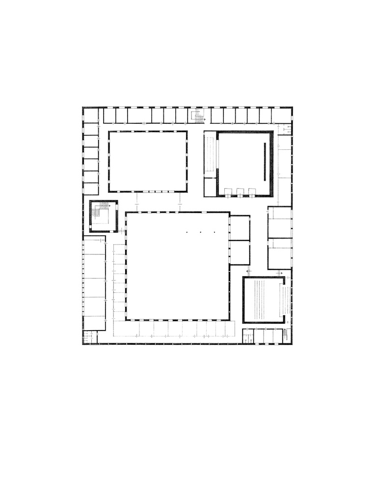 Bedaux de brouwer 0485 hoofdgebouw uvt tilburg schets verdieping1