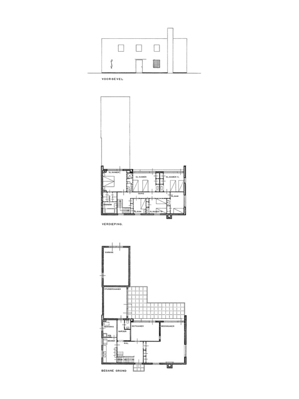 Bedaux de brouwer 0560 woonhuis van dooren goirle plattegronden