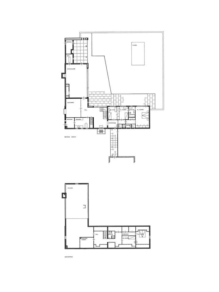 Bedaux de brouwer 0587 woonhuis verwaest turnhout plattegrond
