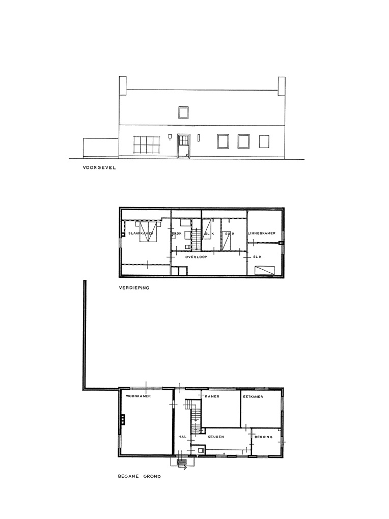 Bedaux de brouwer 0613 woonhuis goedhart riel plattegrond