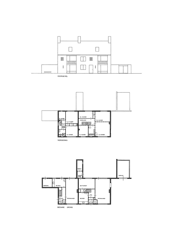 Bedaux de brouwer 0658 woonhuizen reusel plattegronden