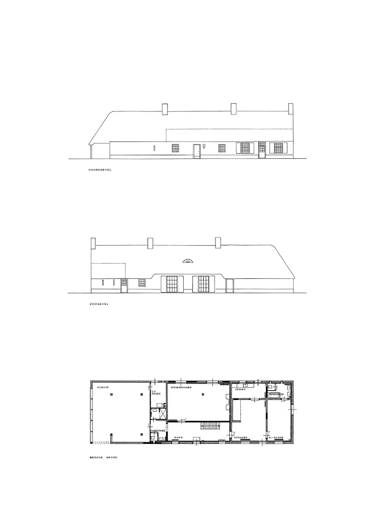 Bedaux de brouwer 0731 verbouwing boerderij lage mierde plattegrond