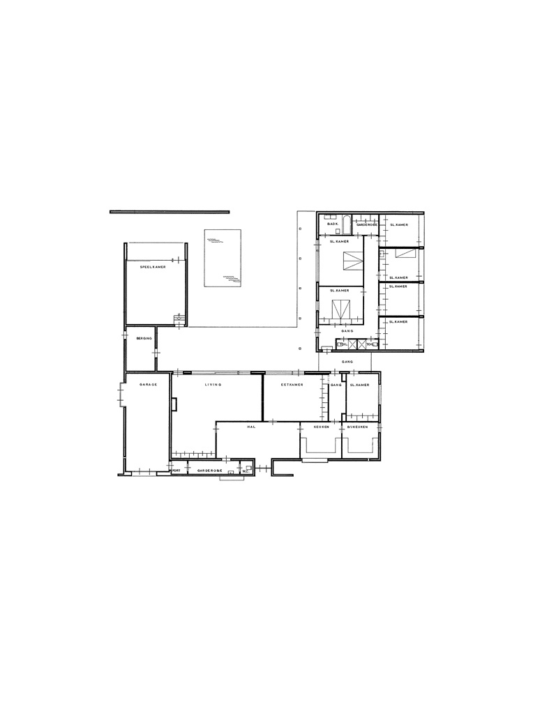 Bedaux de brouwer 0769 woning hendrix oud turnhout plattegrond